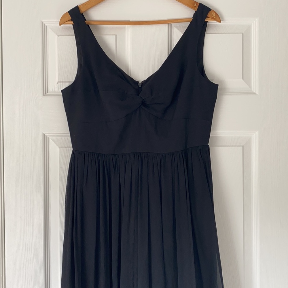 J. Crew 100% silk chiffon twist front tank dress